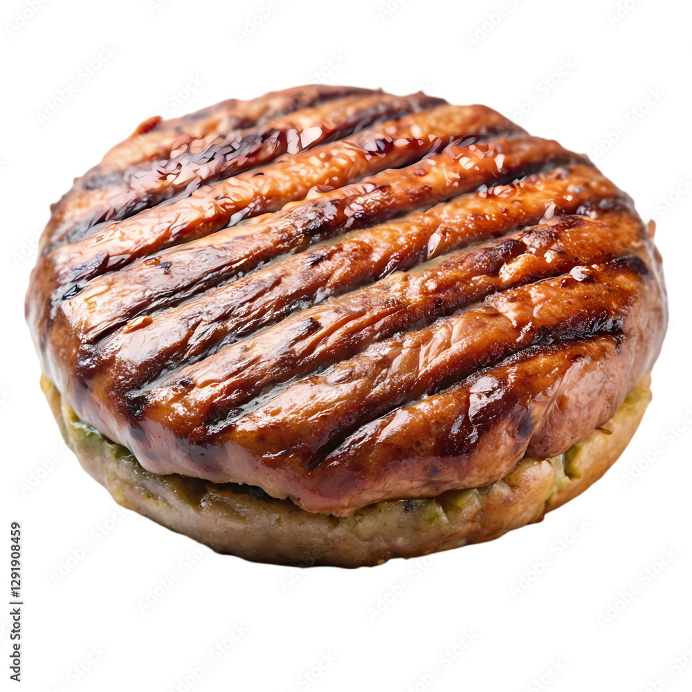 Grilled Burger Patty: Recipe & Cooking Guide isolated on transparent background Grilled Burger Patty: Recipe & Cooking Guide isolated on transparent background