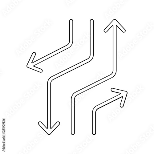 Mechanism icon in line style