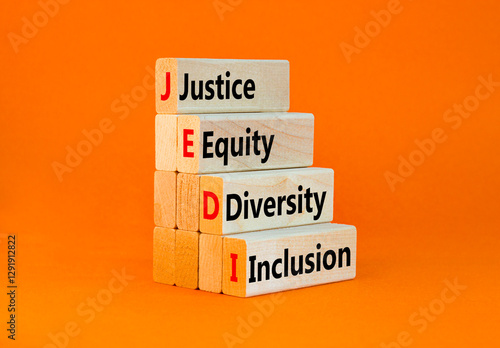 Foto Justice equity diversity inclusion symbol