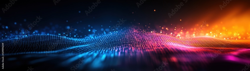 Abstract technology background featuring glowing lines and dots with a modern design aesthetic Abstract technology background featuring glowing lines and dots with a modern design aesthetic