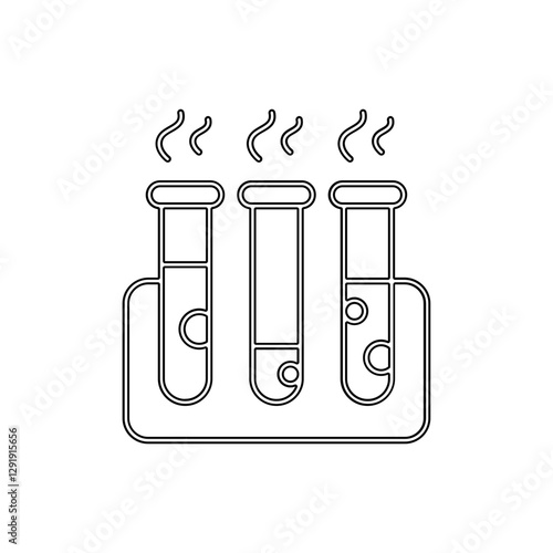 Chemistry icon in line style