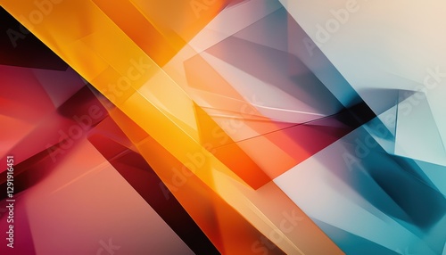 Abstract experimental vision of deconstructed forms and shattered symmetry, merging vibrant chaos with disjointed geometry for an avant-garde feel