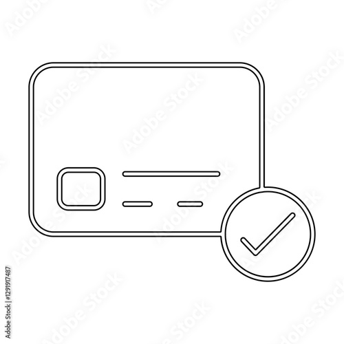 Activate card icon in line style