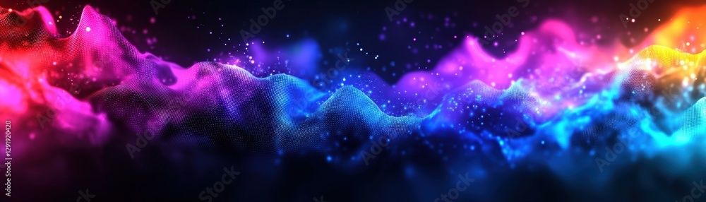 Abstract Colorful Cosmic Background with Stars and Nebula Abstract Colorful Cosmic Background with Stars and Nebula