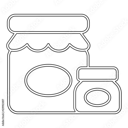Preserved food icon in line style