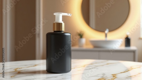 blank premium bootle shampo mockup