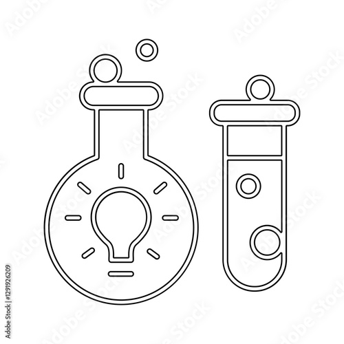 Experiment icon in line style