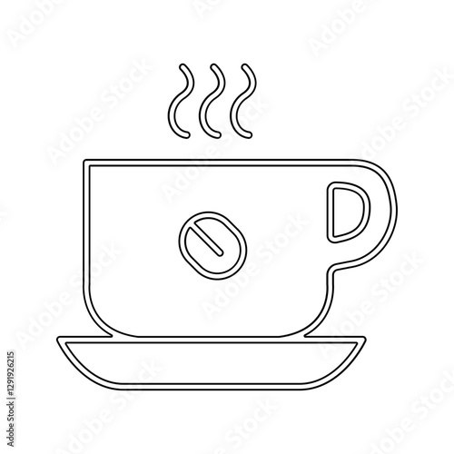 Coffee icon in line style