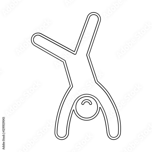 mad icon in line style