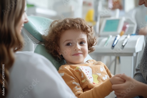 Nervous Child at the Dentist – Pediatric Dental Visit, child, dentist, nervous, dental care, pediatric dentistry, clinic, oral health, reassurance, doctor