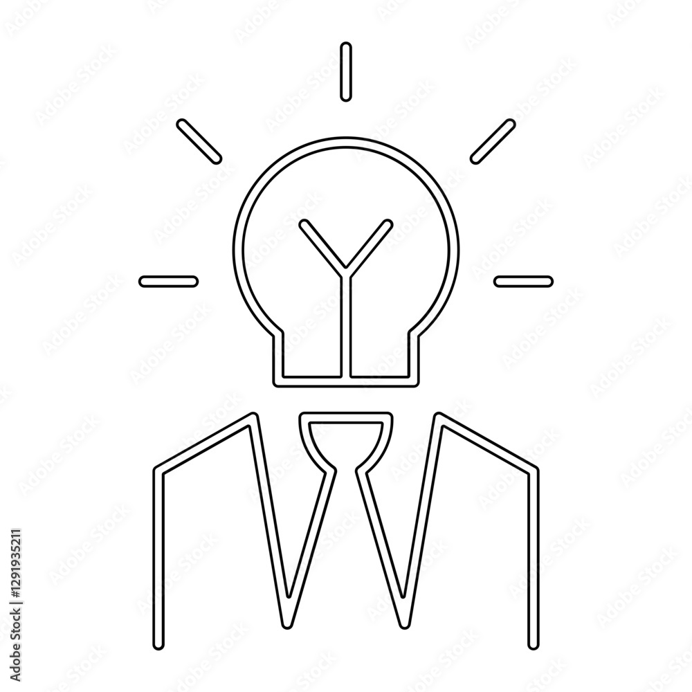 Obraz premium Creator icon in line style