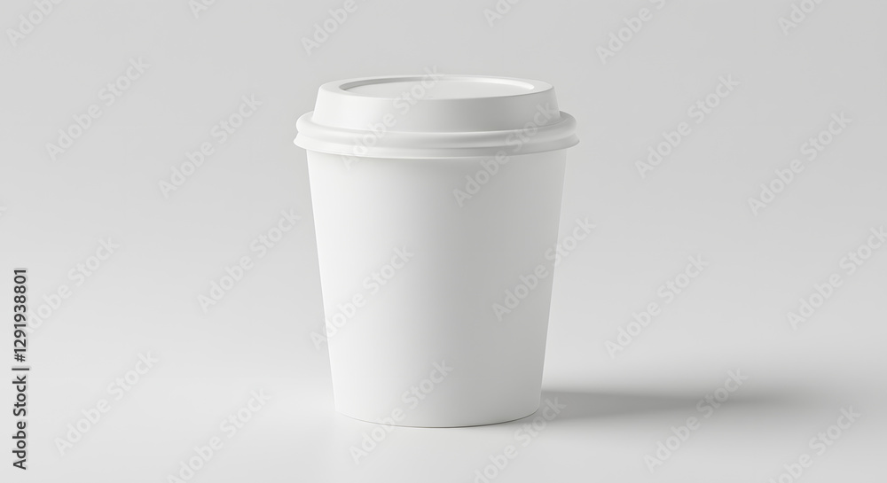 Studio lit white 2 oz paper cup lid simple product mockup clean shot Studio lit white 2 oz paper cup lid simple product mockup clean shot