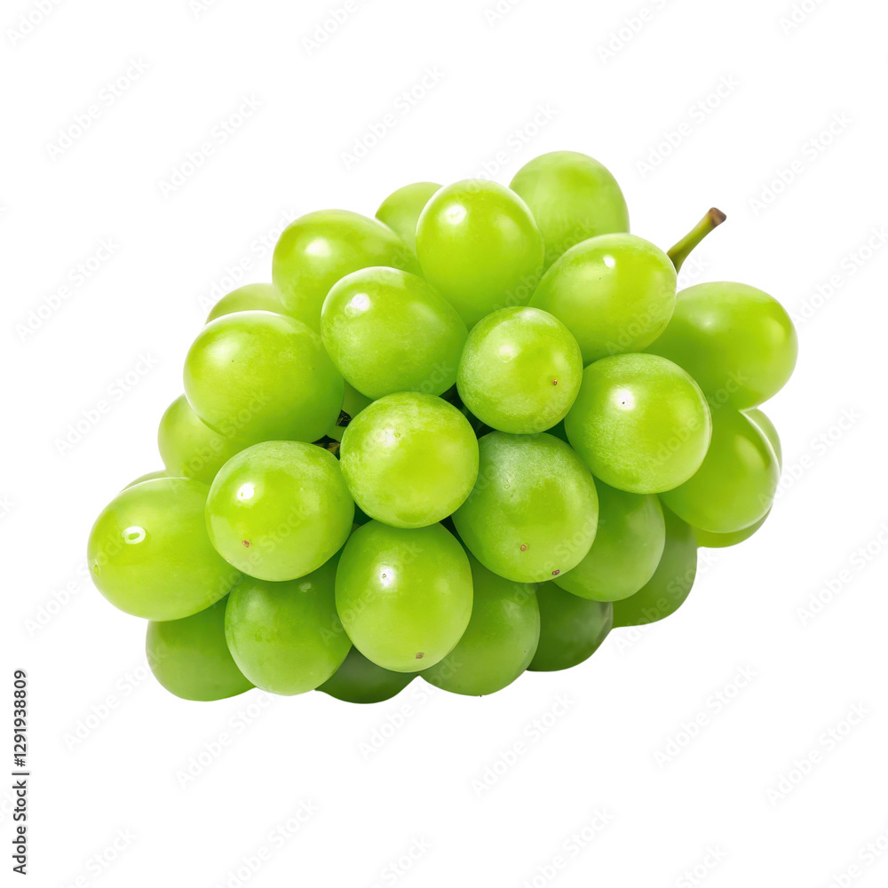 spring season equipment, Fresh green grapes isolated on a white background. spring season equipment, Fresh green grapes isolated on a white background.