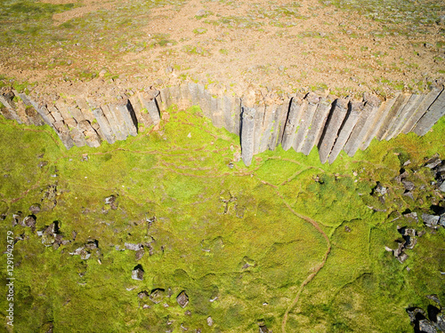 Wallpaper Mural Gerðuberg Cliffs on the southern side of the Snӕfellsnes Peninsula, west Iceland Torontodigital.ca