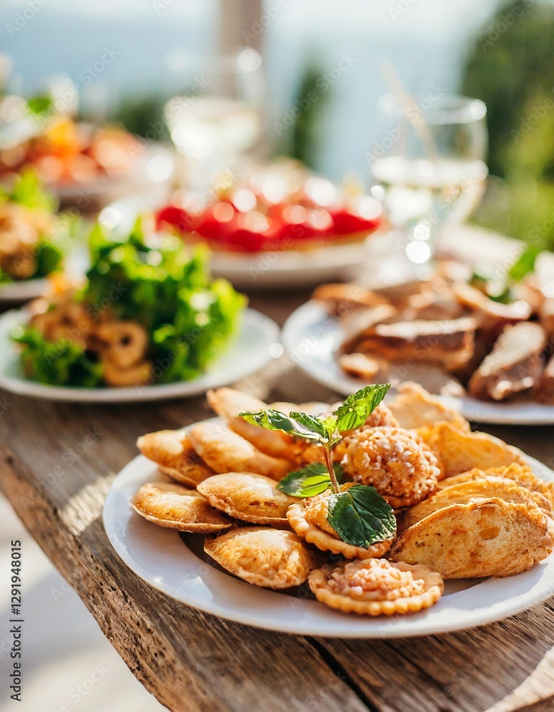 Catering Buffet Delight: A Variety of Snacks and Appetizers Catering Buffet Delight: A Variety of Snacks and Appetizers