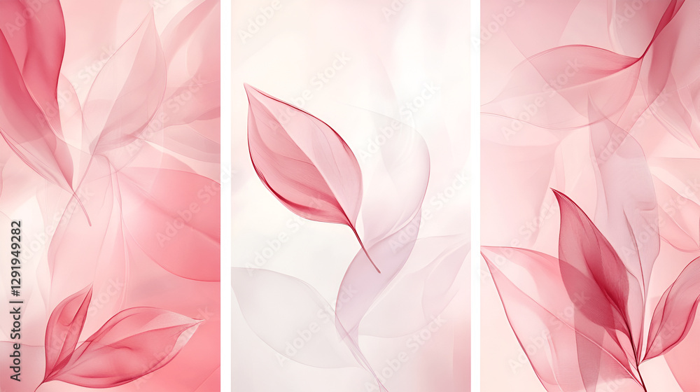 three abstract spring backgrounds with leaves three abstract spring backgrounds with leaves