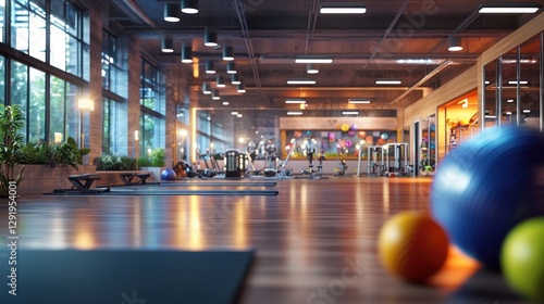 Employees take part in a fitness challenge to improve their health and teamwork. The motivating lighting and environment enhance the experience.