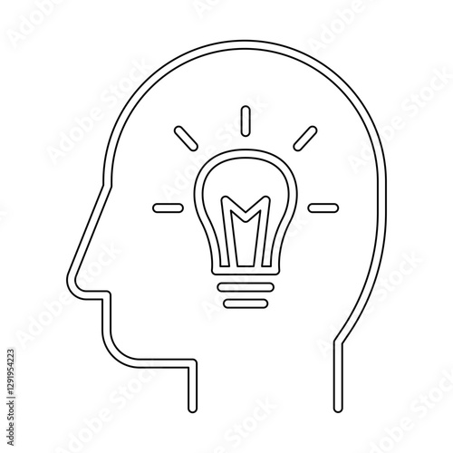 Intelligence icon in line style