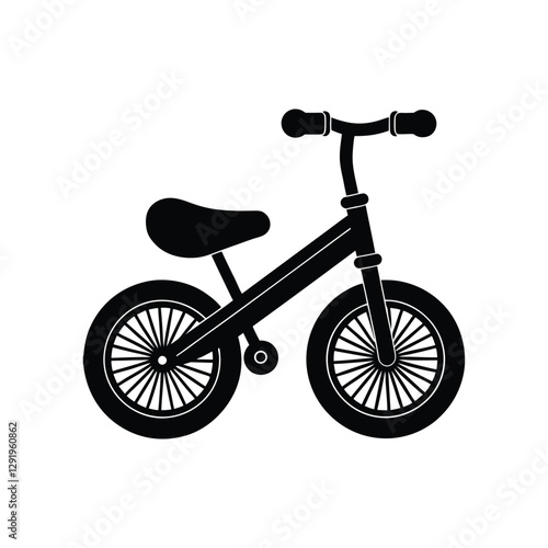 A bicycle silhouette vector art illustration