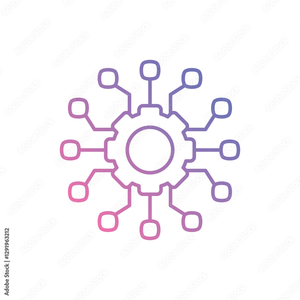 High Tech vector icon stock illustration High Tech vector icon stock illustration