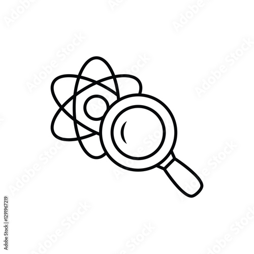 Scientific Discovery vector icon stock illustration