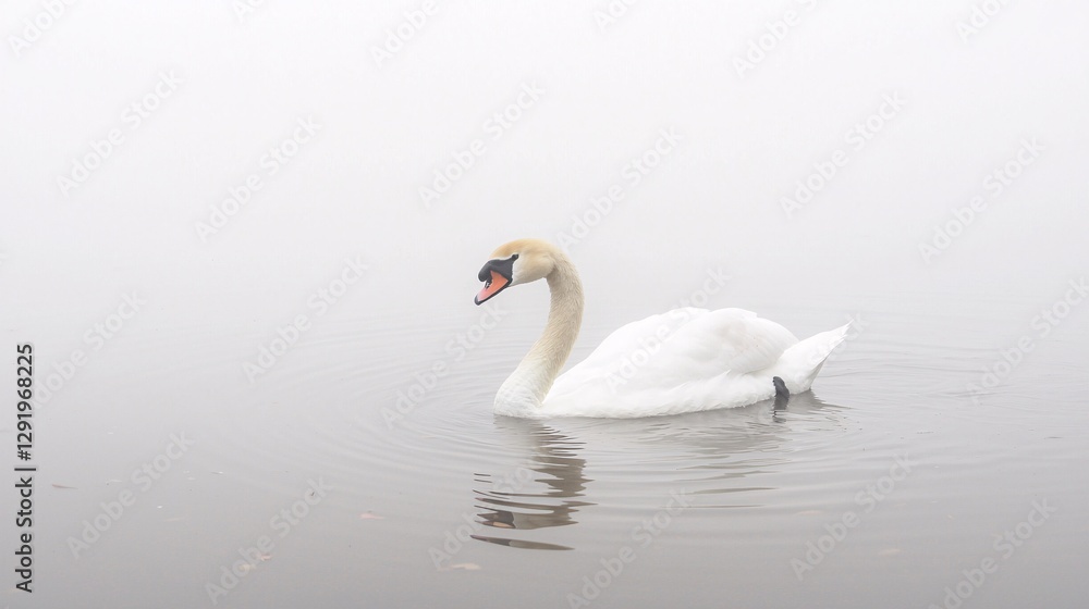 swan swimming in a pond covered in mist, with ripples symbolizing the fleeting nature of one-sided love. swan, pond, mist, ripples, fleeting, love, one-sided love, solitude, water, nature, peaceful, swan swimming in a pond covered in mist, with ripples symbolizing the fleeting nature of one-sided love. swan, pond, mist, ripples, fleeting, love, one-sided love, solitude, water, nature, peaceful,