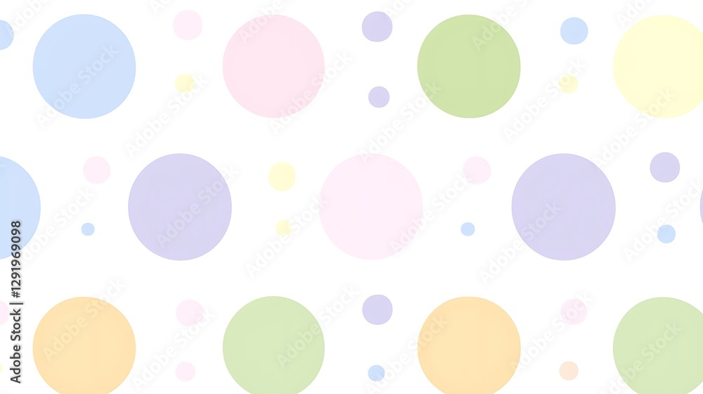 Pastel polka dots pattern background. Great for children?s themes, baby designs, or cute decorations Pastel polka dots pattern background. Great for children?s themes, baby designs, or cute decorations