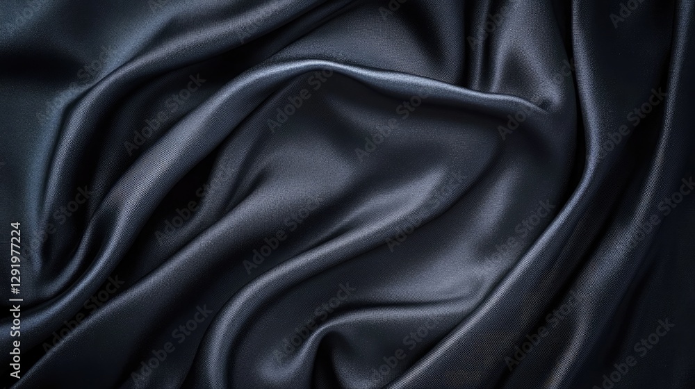 Luxurious Dark Gray Silk Fabric Draped Smoothly Elegant Texture Background Image Luxurious Dark Gray Silk Fabric Draped Smoothly Elegant Texture Background Image