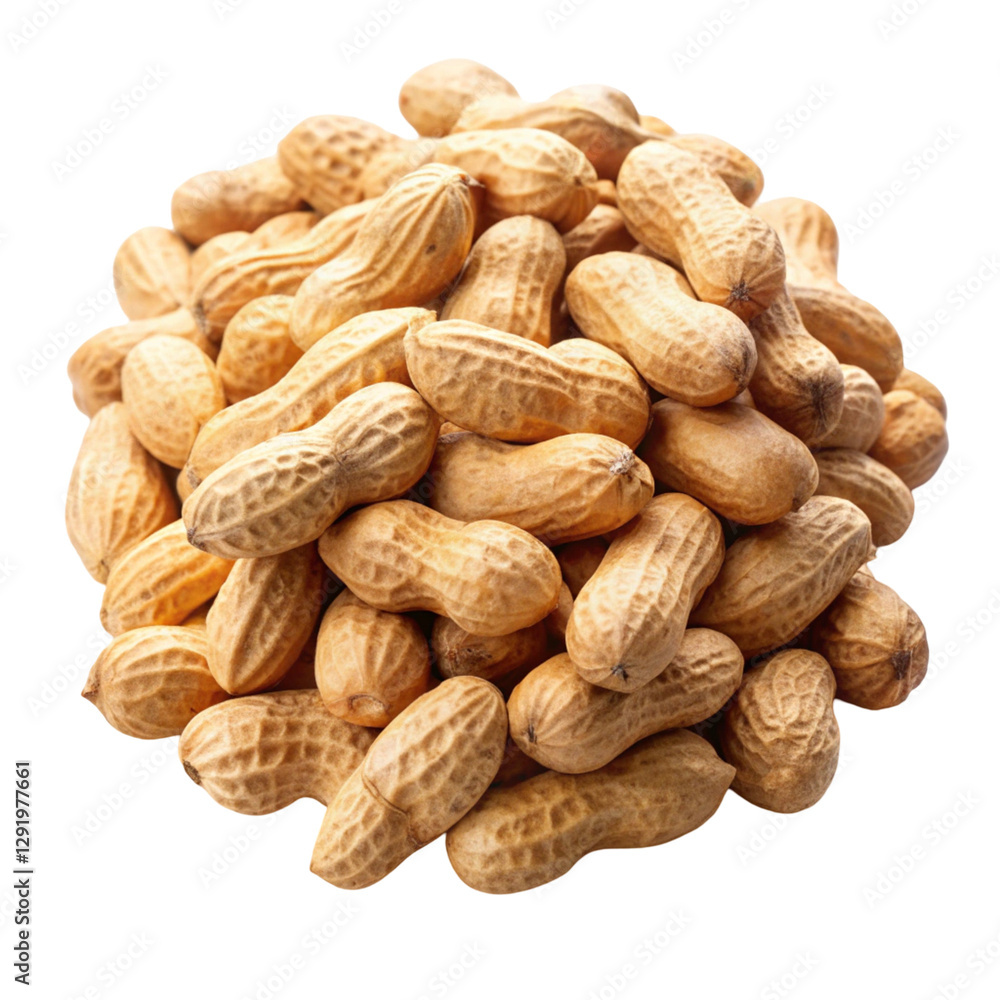 peanuts on white background peanuts on white background