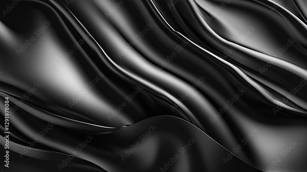 Abstract Black Liquid Swirls Elegant Smooth Dark Background Texture Image Abstract Black Liquid Swirls Elegant Smooth Dark Background Texture Image