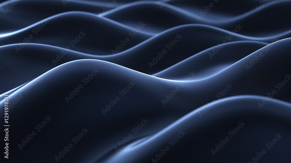 Fototapeta premium Abstract background with a dark blue color. it has a wave-like pattern that creates a sense of movement and depth.