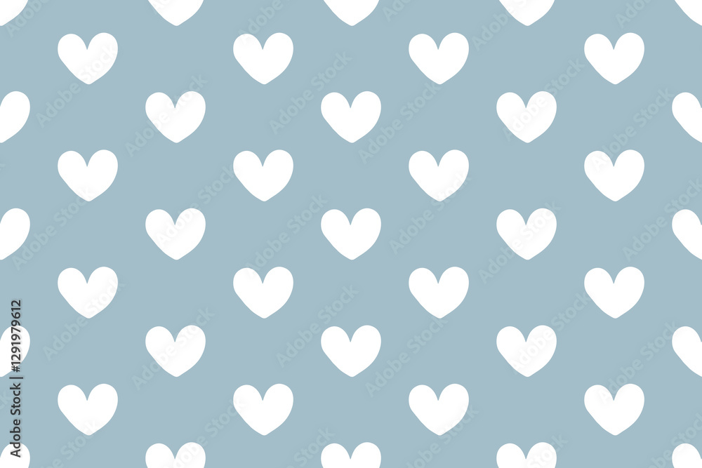 Hearts Seamless Pattern for Cute and Romantic Design Hearts Seamless Pattern for Cute and Romantic Design