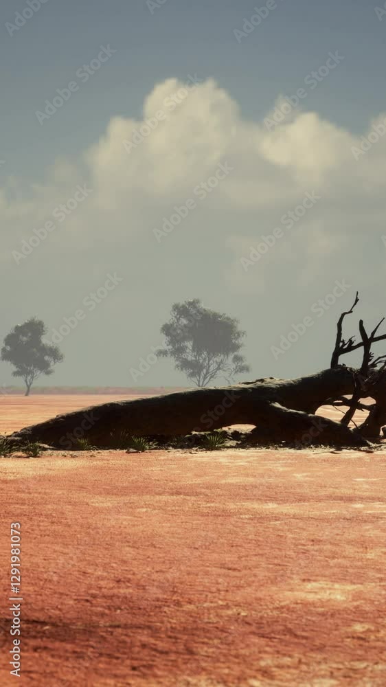 African landscape with a beautiful Acacia trees African landscape with a beautiful Acacia trees