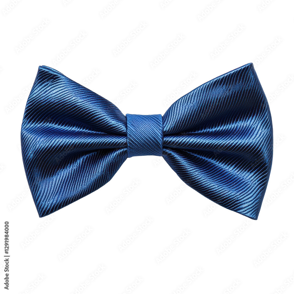 Elegant blue bow tie on a pristine white background for formal occasions or fashion settings, Blue bow tie isolated on white background Elegant blue bow tie on a pristine white background for formal occasions or fashion settings, Blue bow tie isolated on white background