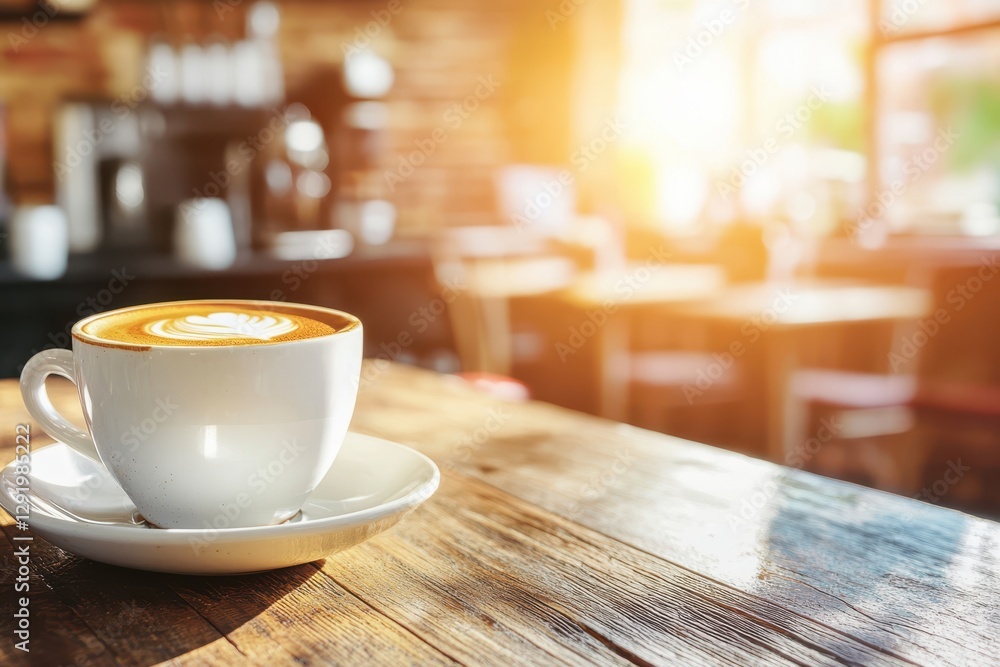 Fototapeta premium Coffee Shop Latte
