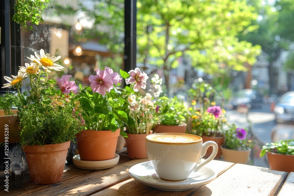 Obraz premium Coffee Shop Latte