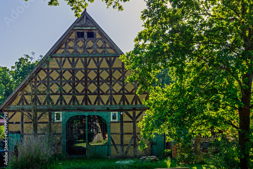old half-timbering farmhouse in Germany