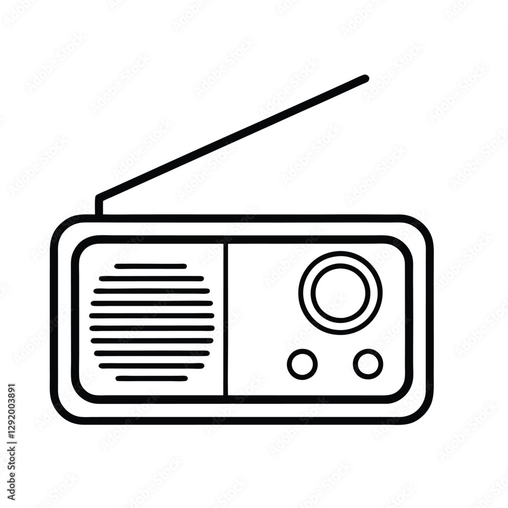 radio icon vector illustration radio icon vector illustration