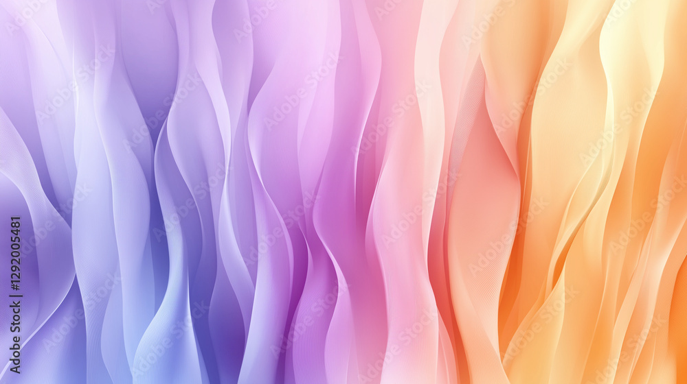 Colorful abstract waves in soft pastel shades creating a vibrant background Colorful abstract waves in soft pastel shades creating a vibrant background