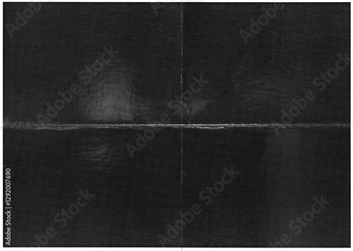 scan of paper with deep folding mark.