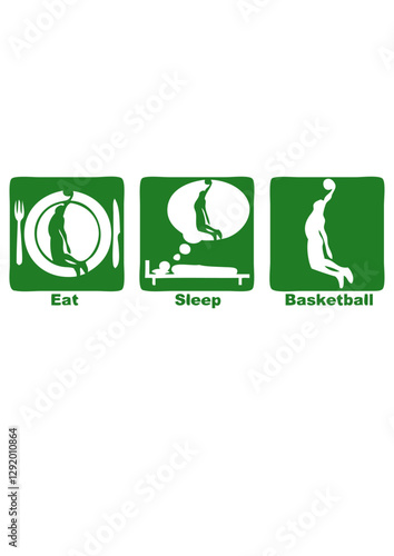 basketball eat sleep play dunk  basket