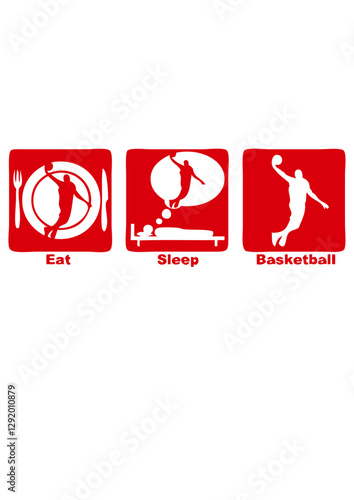 basketball eat sleep play dunk  basket
