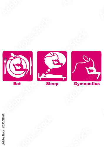 gymnastique rythmique grs eat sleep play ruban