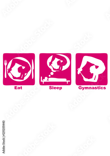 gymnastique rythmique grs eat sleep play baton