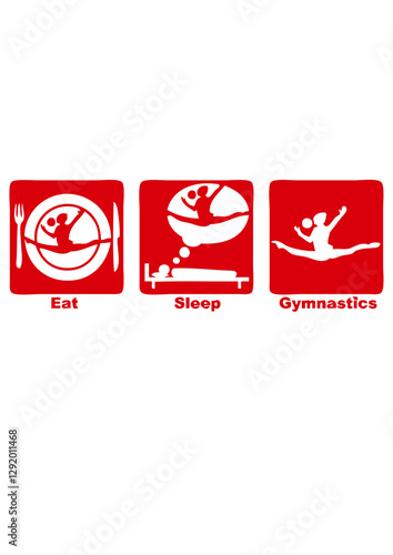 gymnastique rythmique grs eat sleep play ballon