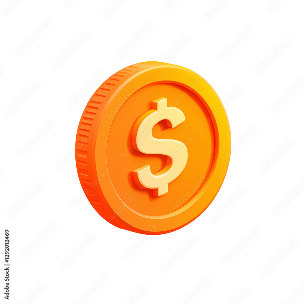 money coin with dollar sign with transparent background money coin with dollar sign with transparent background