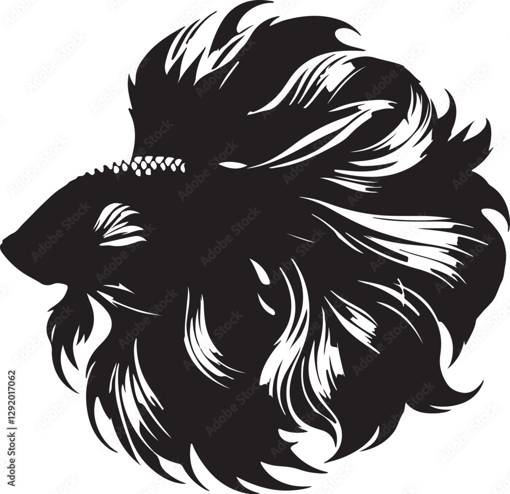 Fototapeta premium black and white rooster