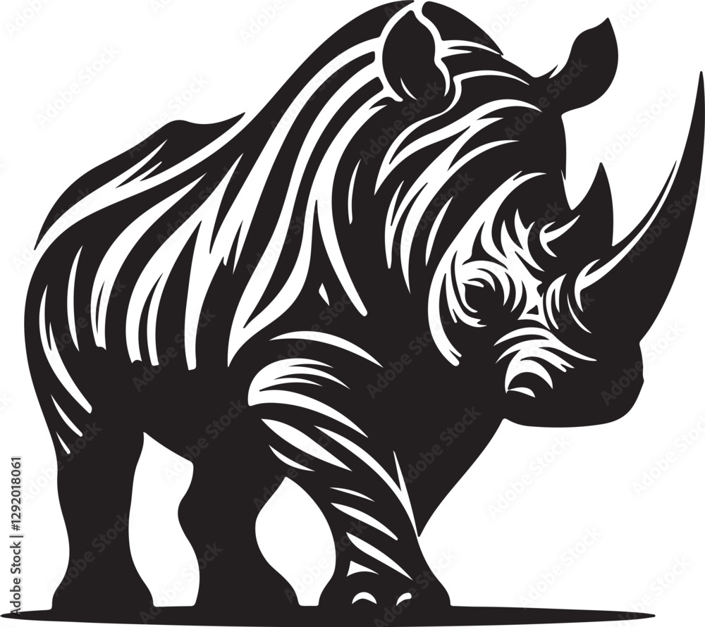 rhino vector illustration rhino vector illustration
