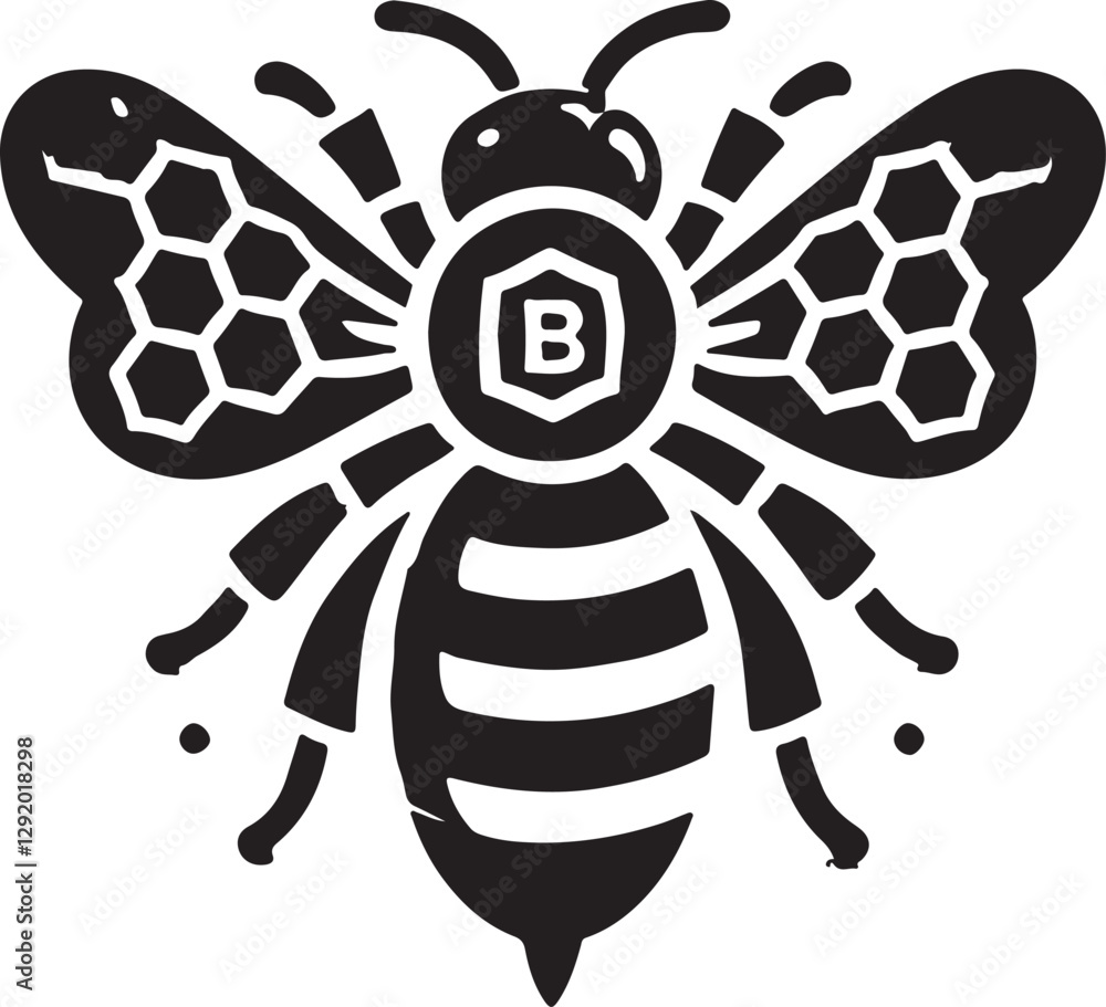 Fototapeta premium bee illustration and vector