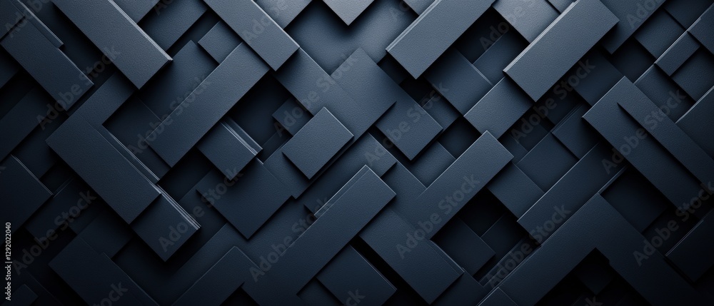 Black abstract background featuring three-dimensional cubes and photographic elements in a modern design Black abstract background featuring three-dimensional cubes and photographic elements in a modern design